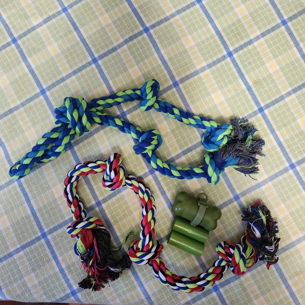 Dog rope toy bundle